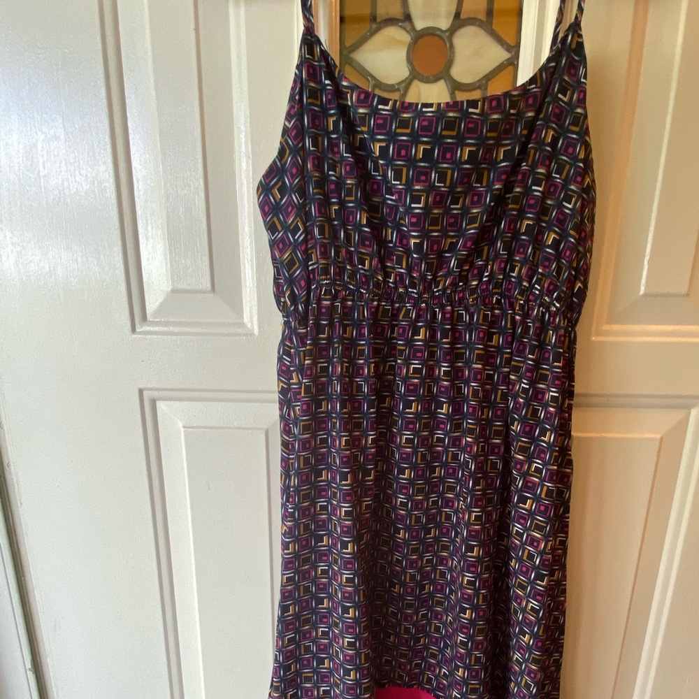 Dress with pink bottom